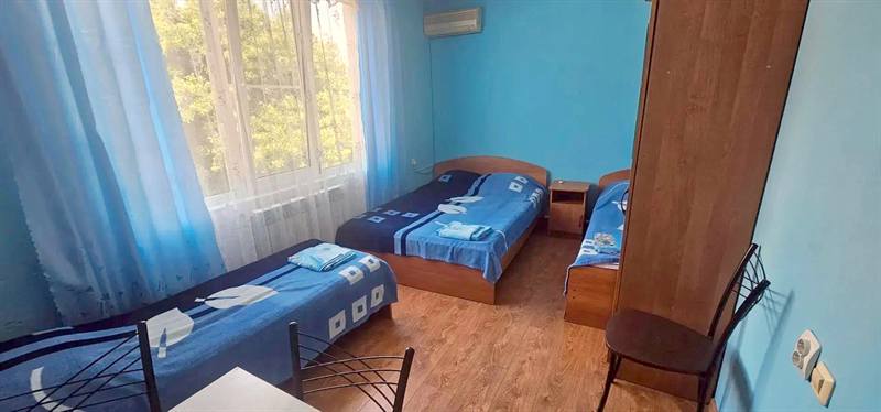 Спальня в голубых тонах